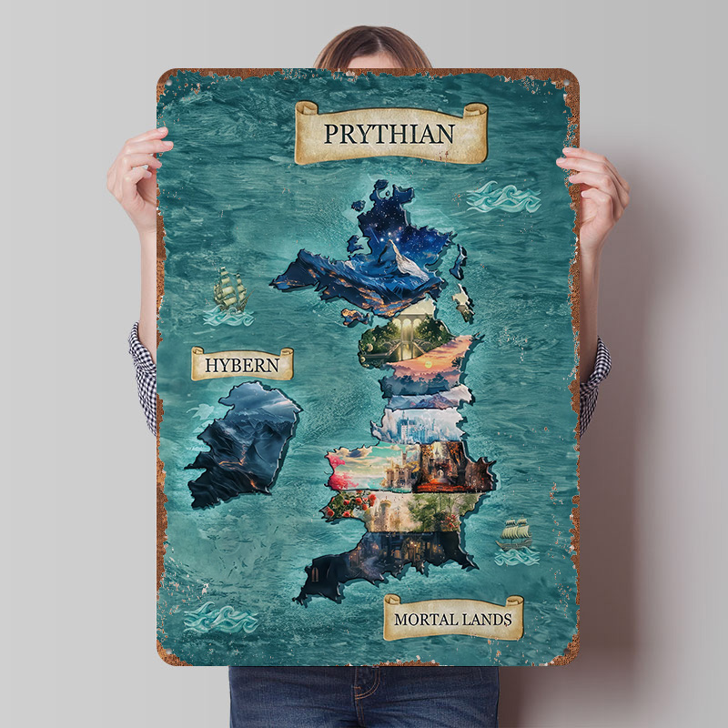 Custom Map Poster - Fantasy Map of Prythian and Hybern