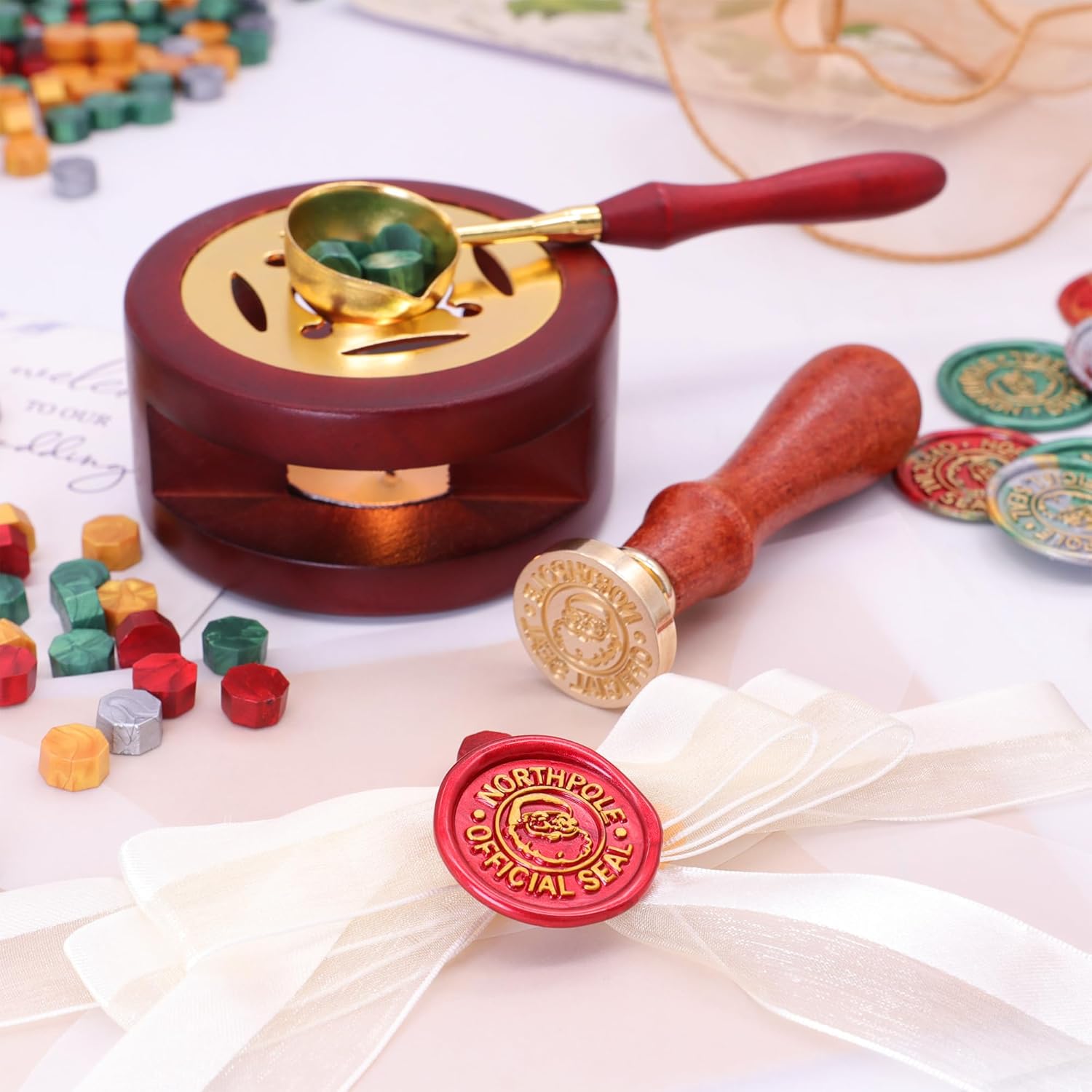 Christmas Seal Wax Kit - 800pc - Wax Seal Letter Kit 评论和价格
