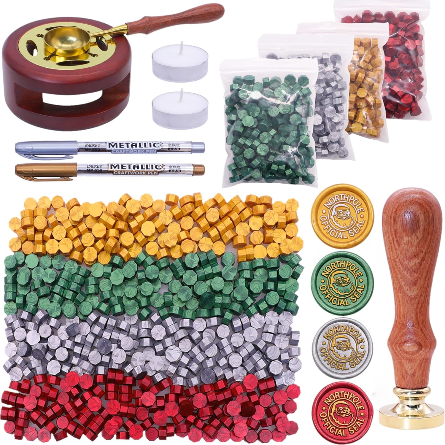 Christmas Seal Wax Kit - 800pc - Wax Seal Letter Kit 评论和价格