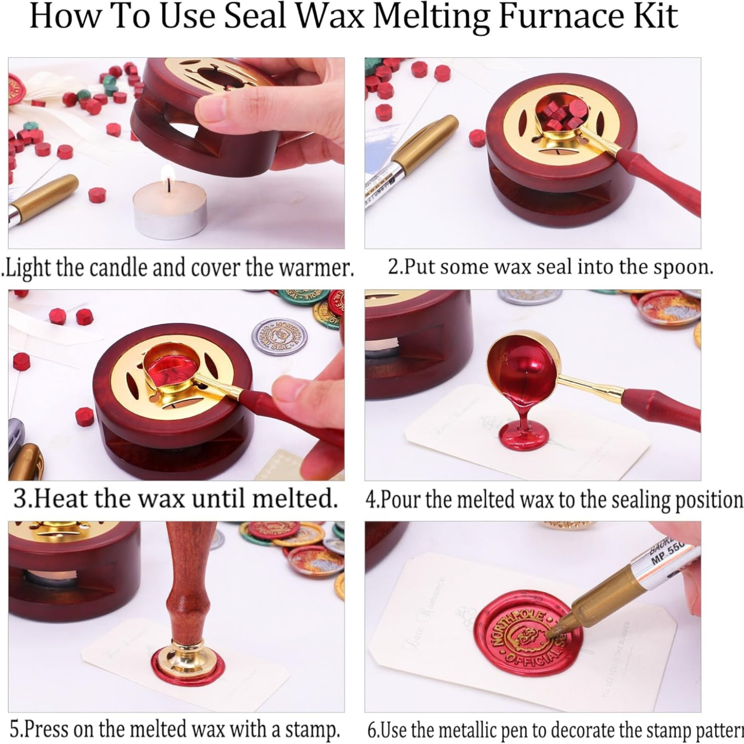 Christmas Seal Wax Kit - 800pc - Wax Seal Letter Kit 评论和价格