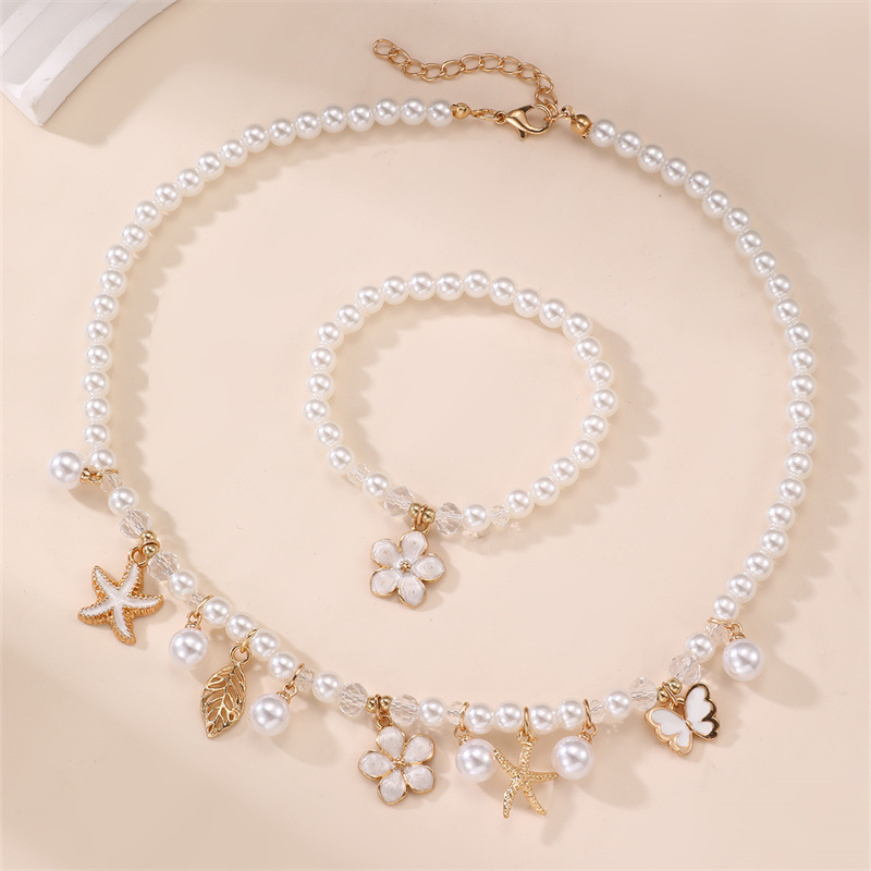 2pcs/set Ocean & Garden Faux P - Coordinates Bracelet 评论和价格