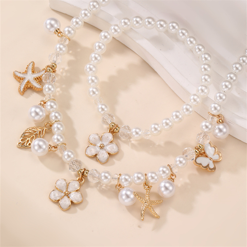 2pcs/set Ocean & Garden Faux P - Coordinates Bracelet 评论和价格