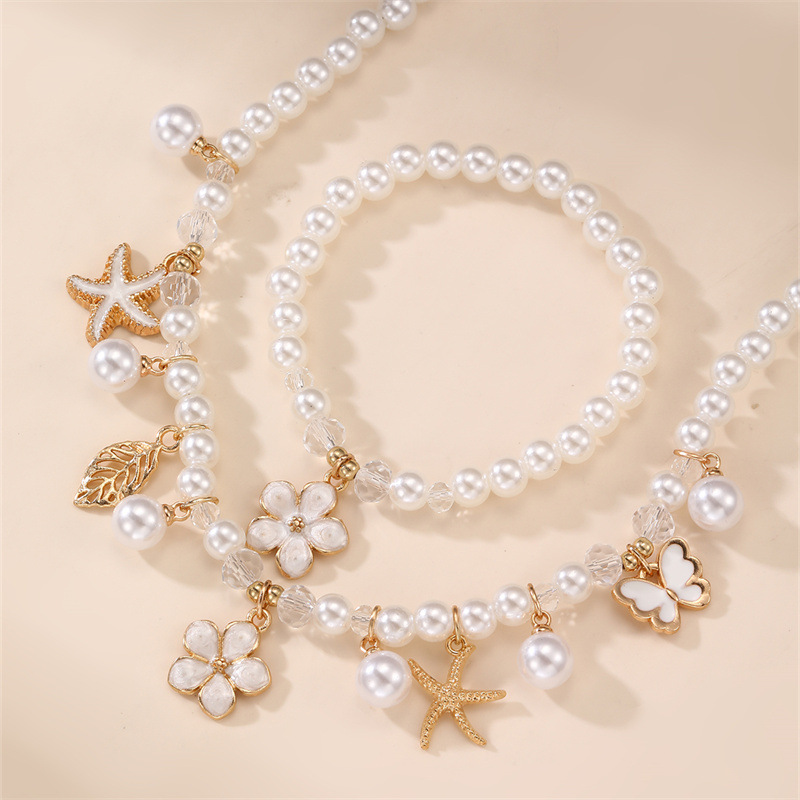 2pcs/set Ocean & Garden Faux P - Coordinates Bracelet 评论和价格
