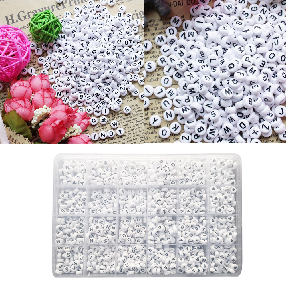 1350Pcs Oblate Letter Beads Pl - Coordinates Bracelet 评论和价格