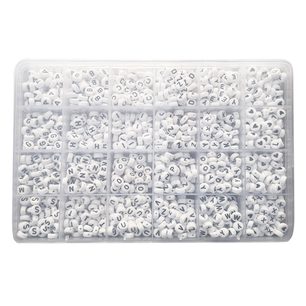 1350Pcs Oblate Letter Beads Pl - Coordinates Bracelet 评论和价格