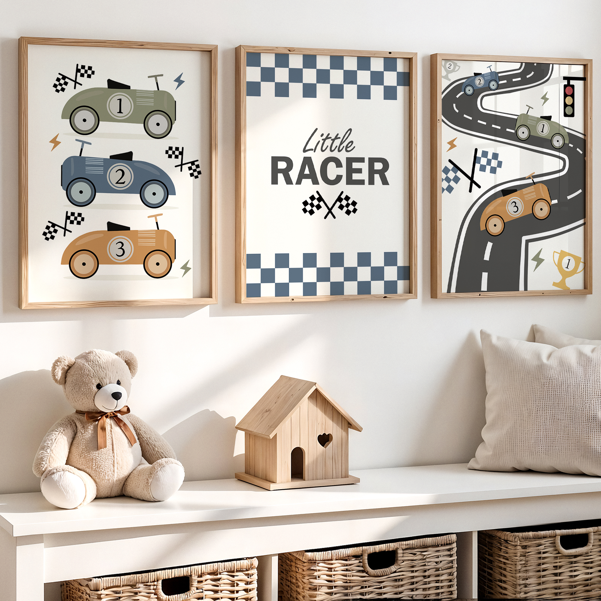 3pcs Minimalist,Cartoon Car Ra - Personalized Name Box 评论和价格