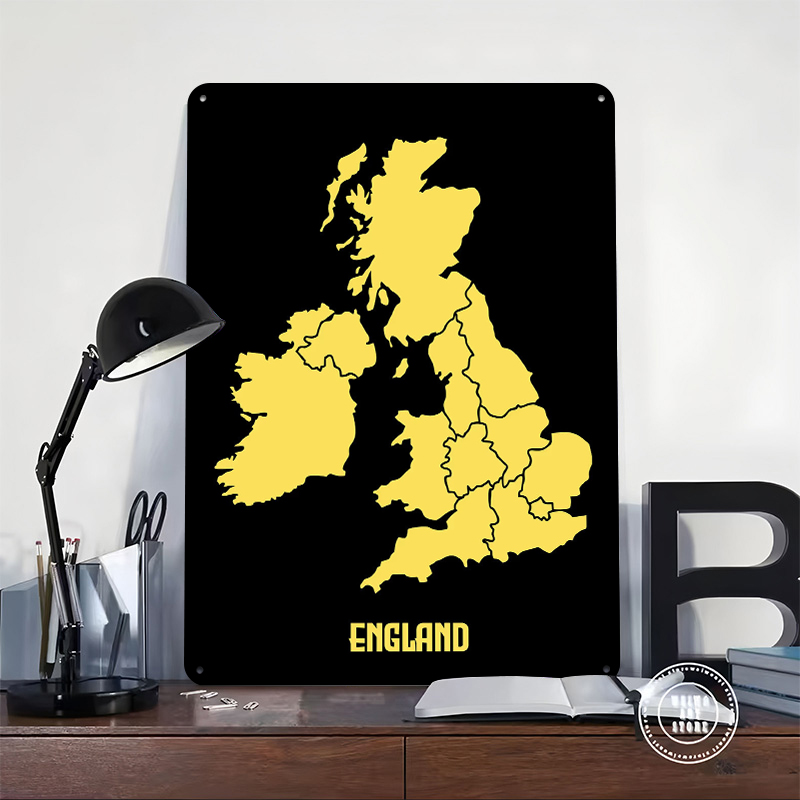 Map of England Printed Poster  - Custom Map Poster 评论和价格