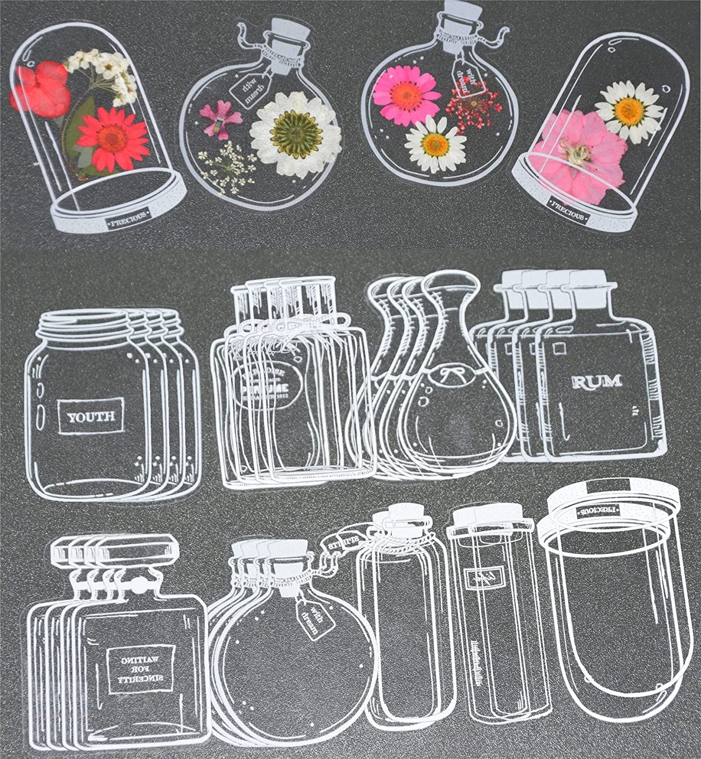 30Pcs Handmade DIY Transparent - Dried Flower Bookmark 评论和价格