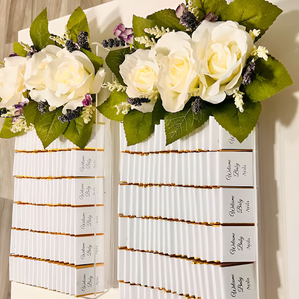 50pcs Wedding Chocolate Packin - Personalised Candle Label 评论和价格