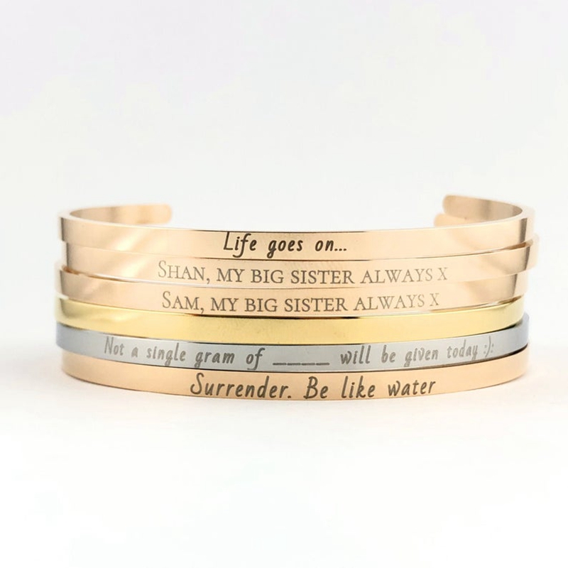 Custom Personalized 4mm Width  - Coordinates Bracelet 评论和价格
