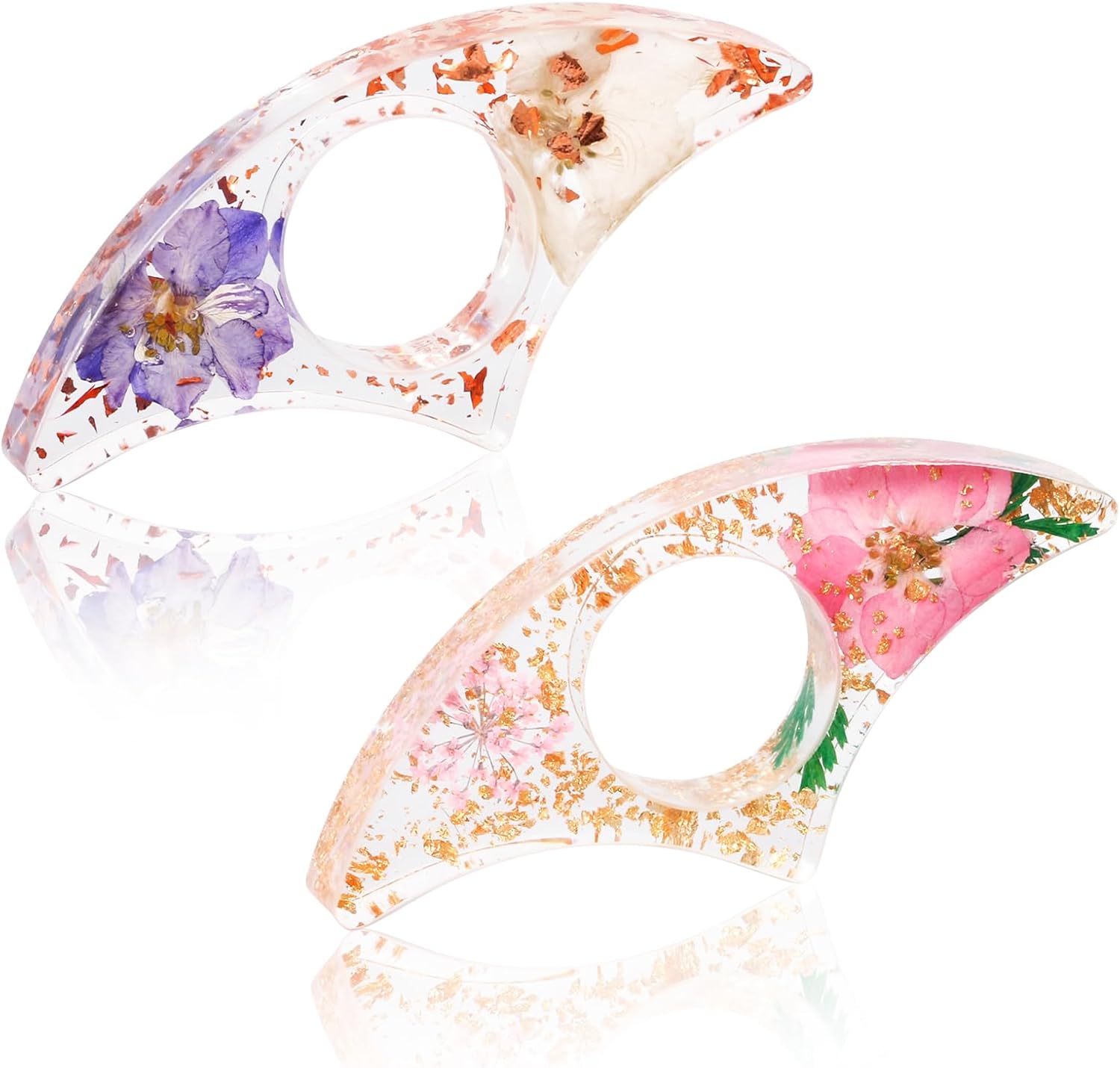 2PCS Thumb Book Page Holder, H - Dried Flower Bookmark 评论和价格