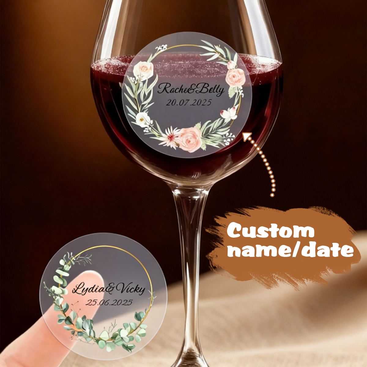 54-540Pcs Clear Personalized W - Personalised Candle Label 评论和价格