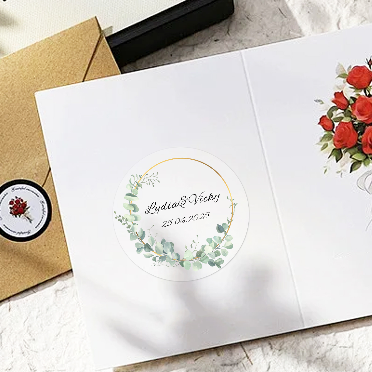 54-540Pcs Clear Personalized W - Personalised Candle Label 评论和价格