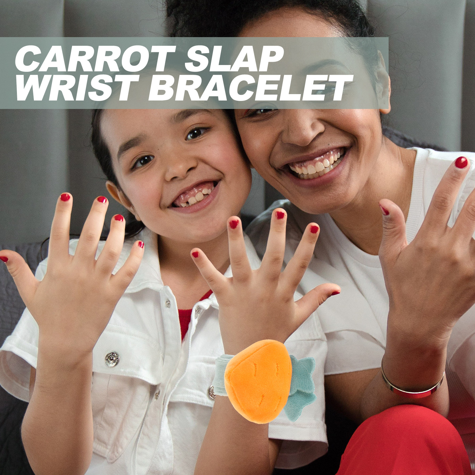 Carrot Slap Wrist Bracelet Sof - Coordinates Bracelet 评论和价格