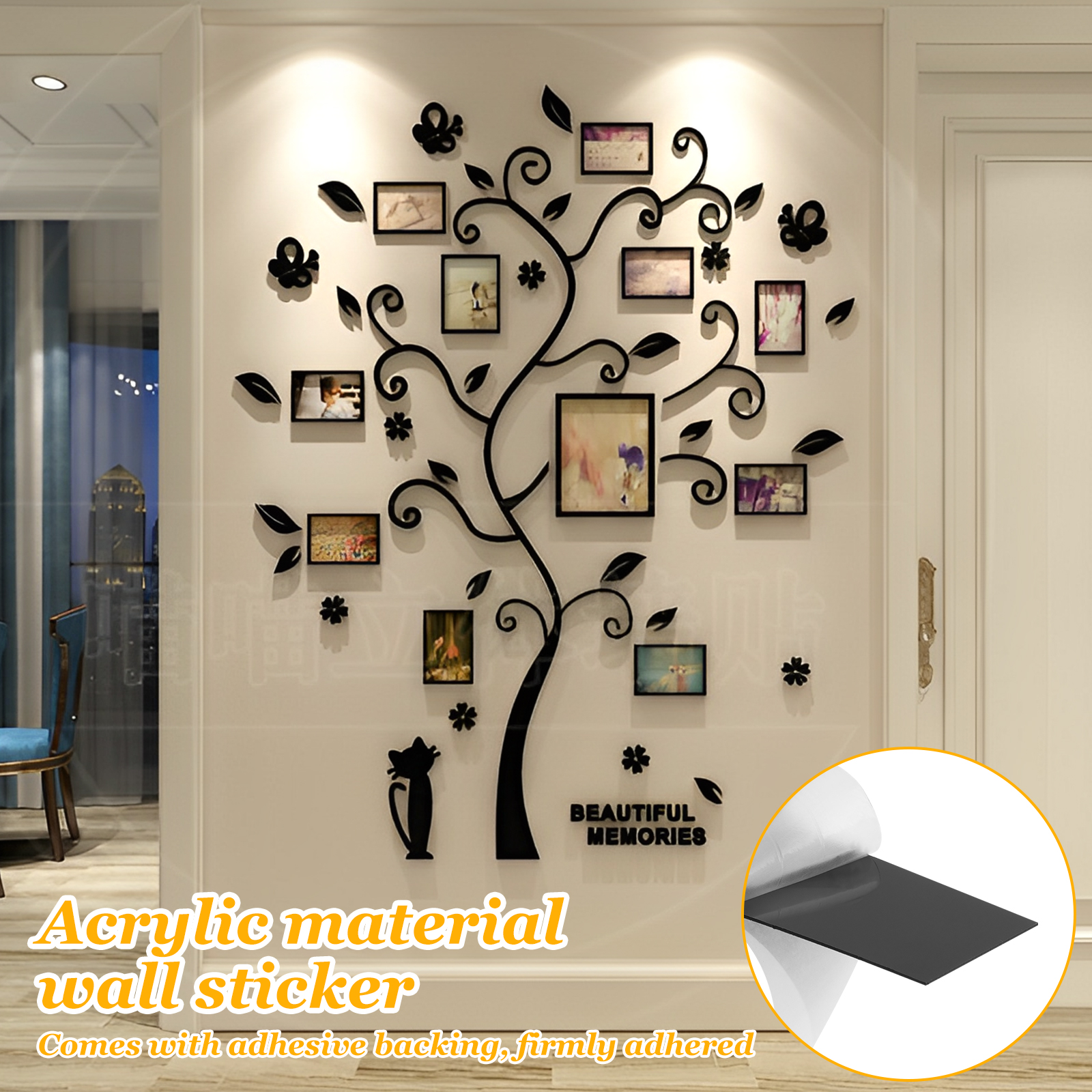 1Pc Picture Frames Tree Acryli - Family Tree Print 评论和价格