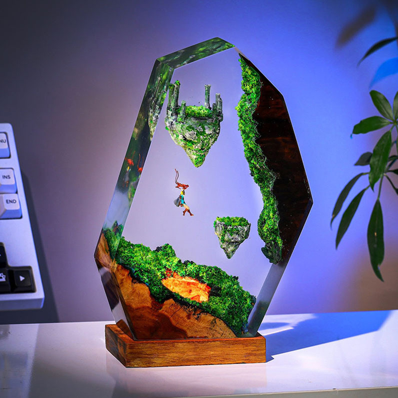 Resin Table Lamp Sky Island Mo - Custom Night Sky 评论和价格