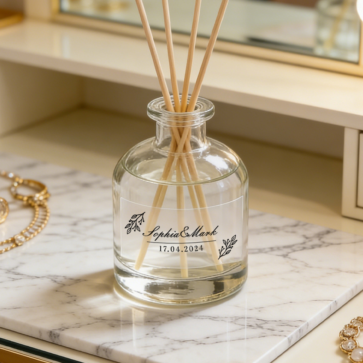 30-300Pcs Custom Wedding Stick - Personalised Candle Label 评论和价格