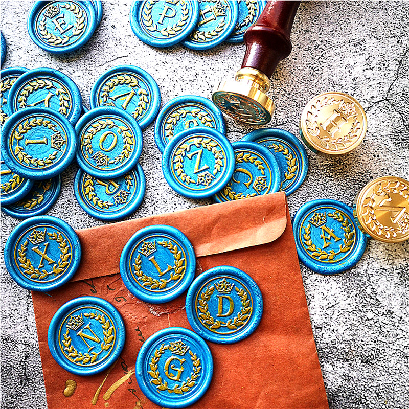 26 Letter A - Z crown Wax Seal - Wax Seal Letter Kit 评论和价格