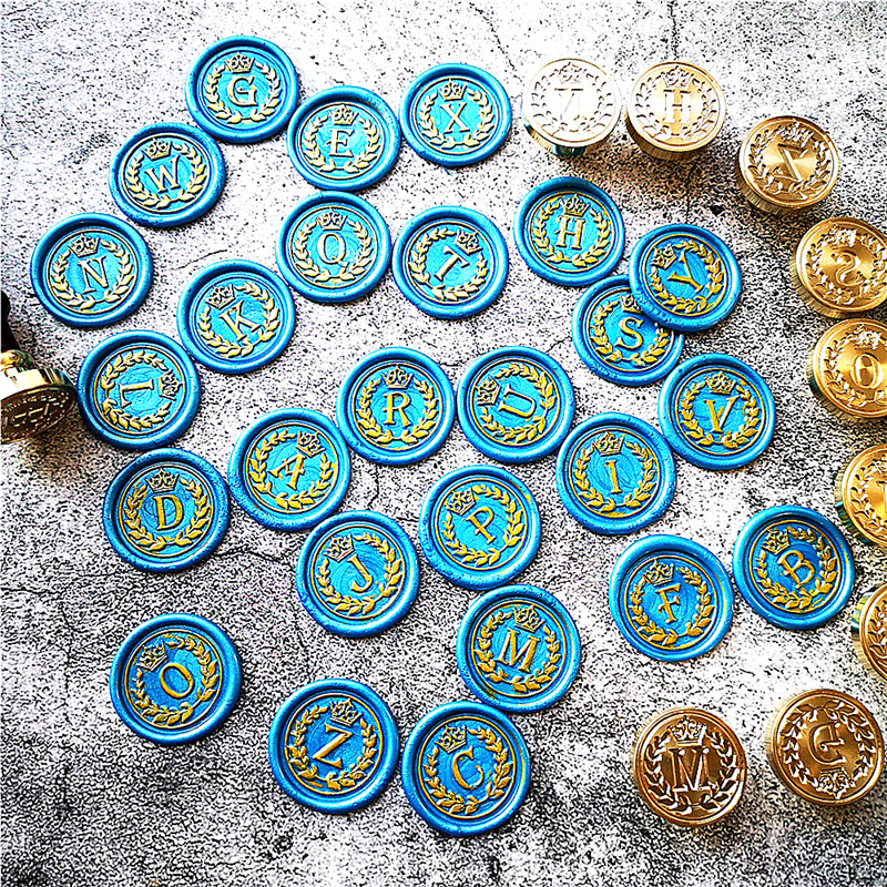 26 Letter A - Z crown Wax Seal - Wax Seal Letter Kit 评论和价格