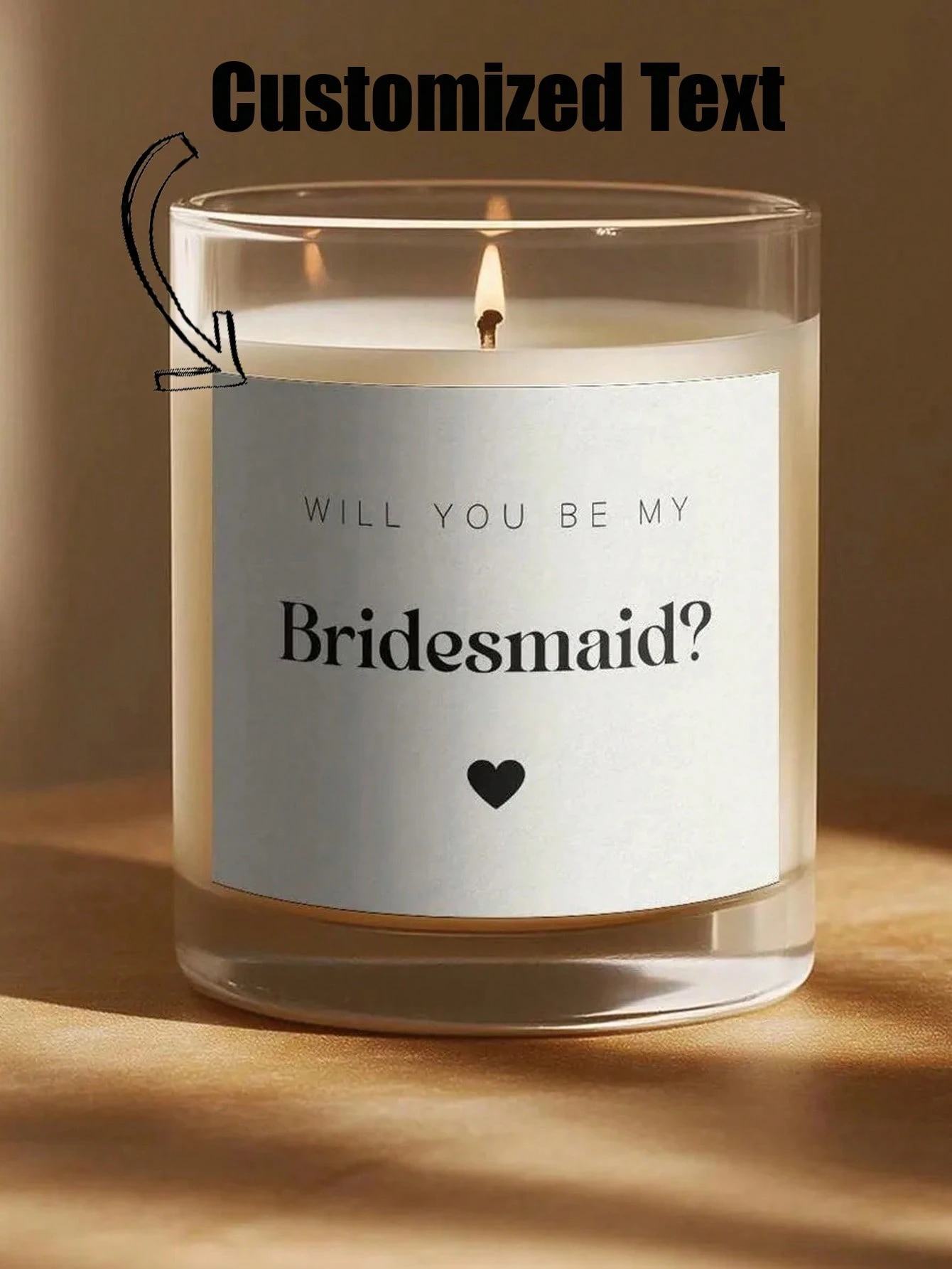 Custom Candle Label Will You B - Personalised Candle Label 评论和价格