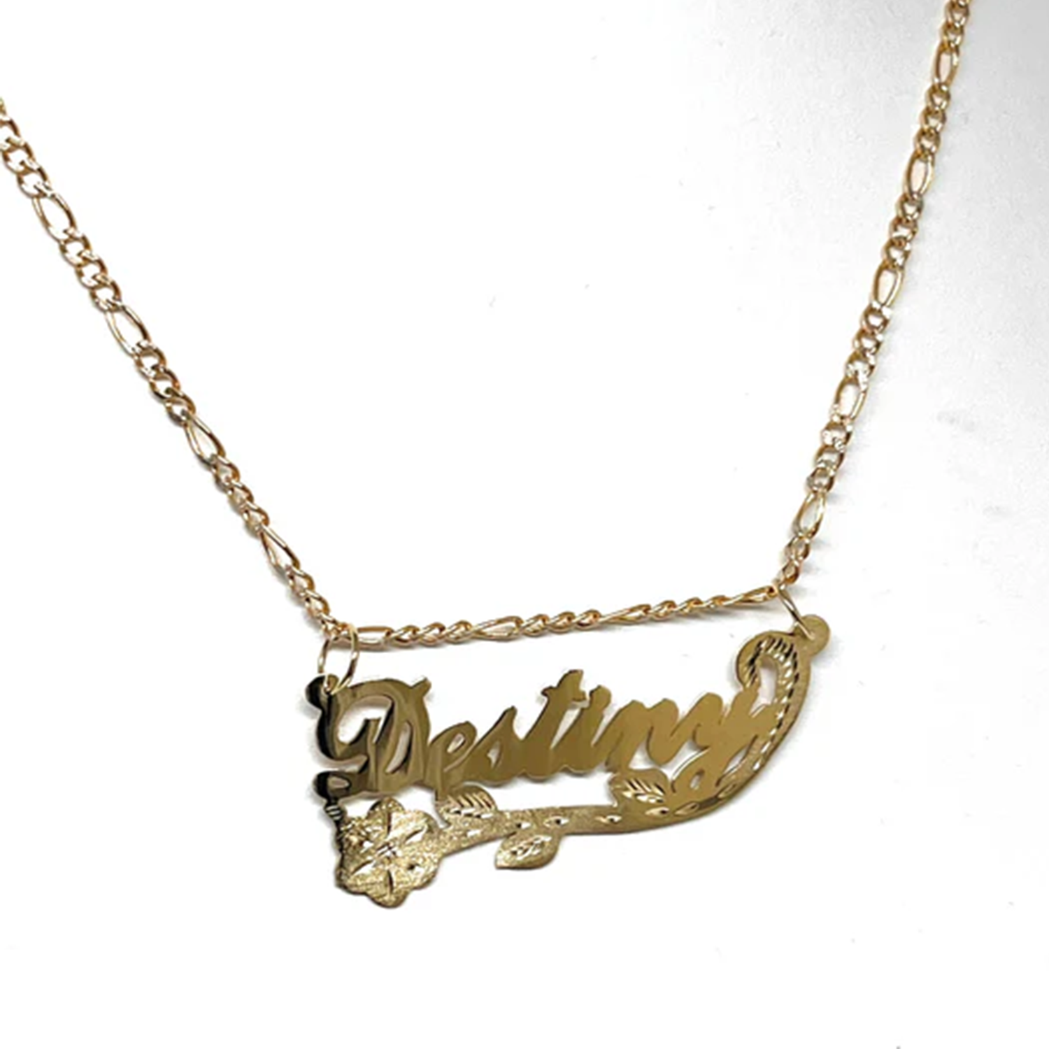 Custom Name Jewelry Retro Styl - Birth Flower Necklace 评论和价格