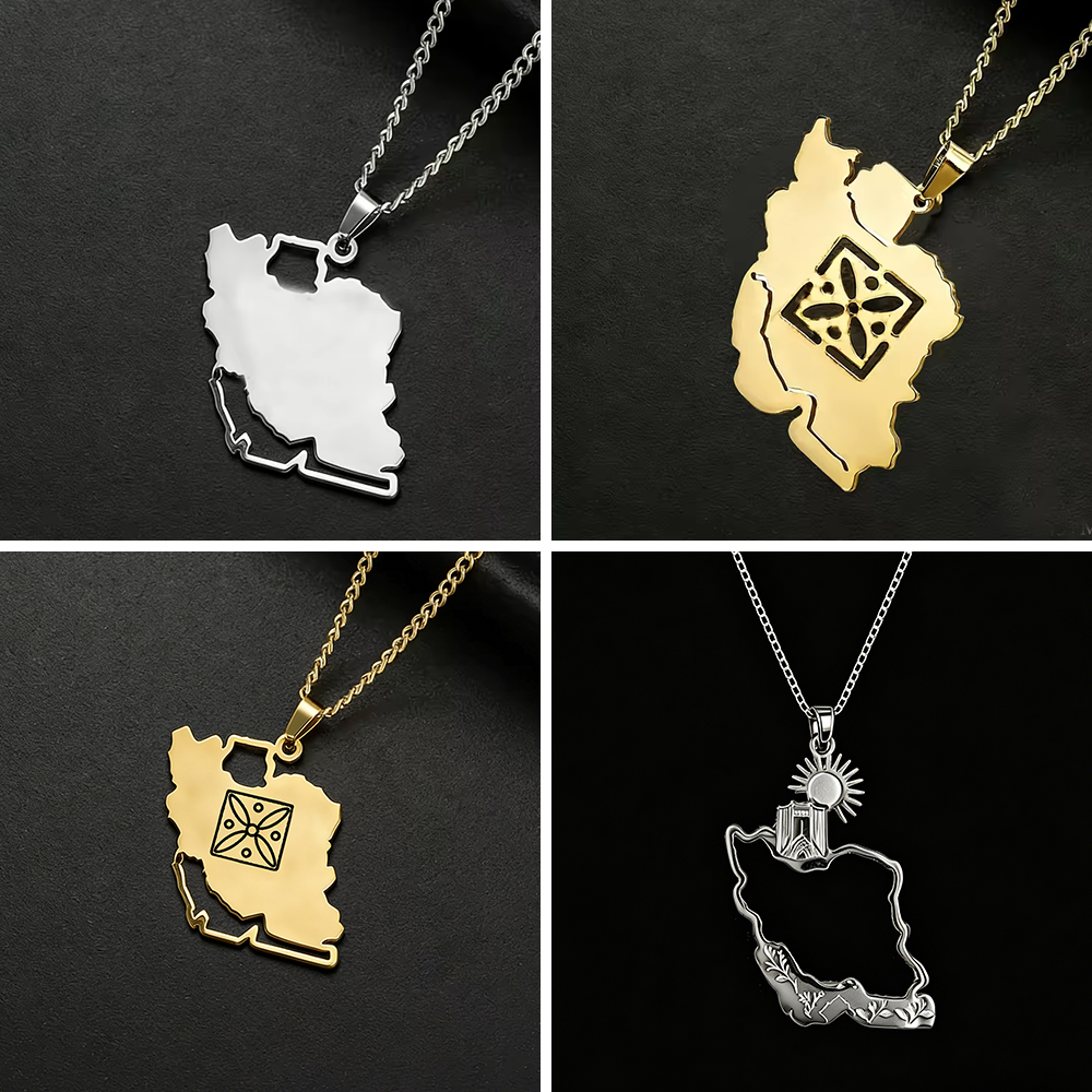 Lucktune Iran Map Pendant Neck - Custom Star Map 评论和价格