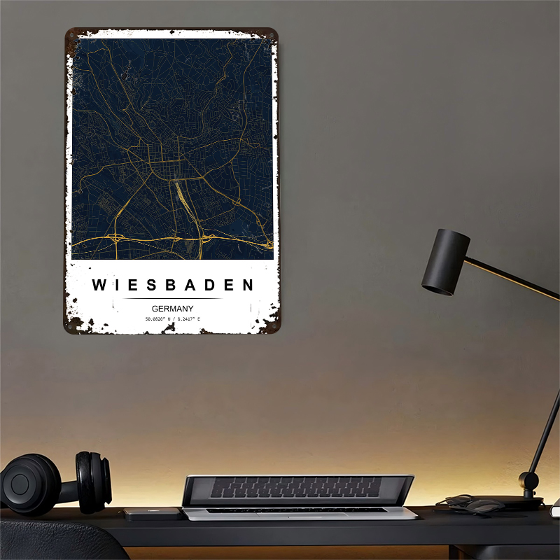 Wiesbaden City Map Printed Pos - Custom Map Poster 评论和价格