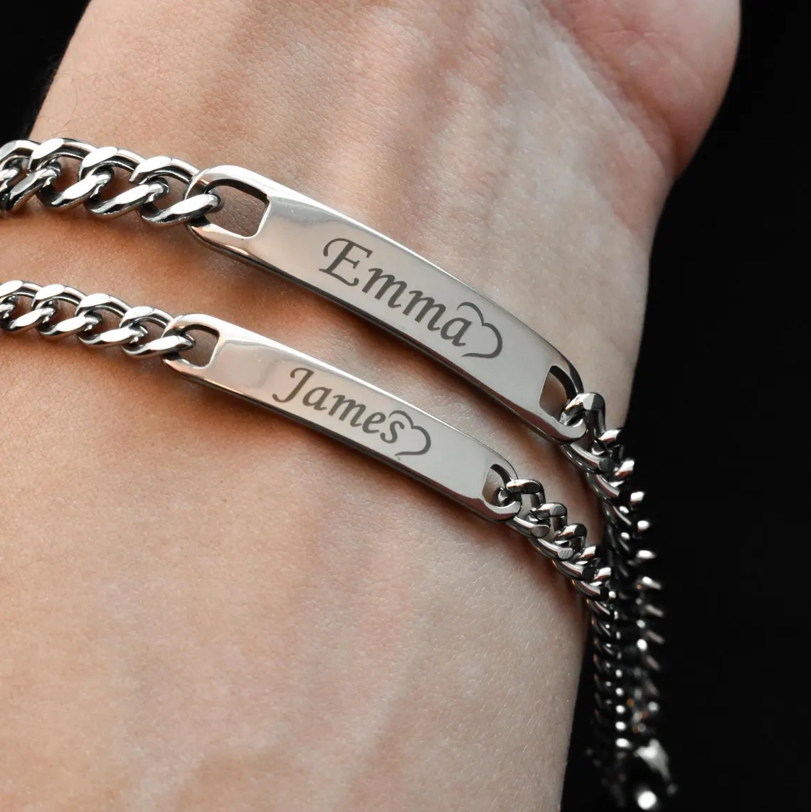 Haiyufly Engrave Name Bracelet - Coordinates Bracelet 评论和价格