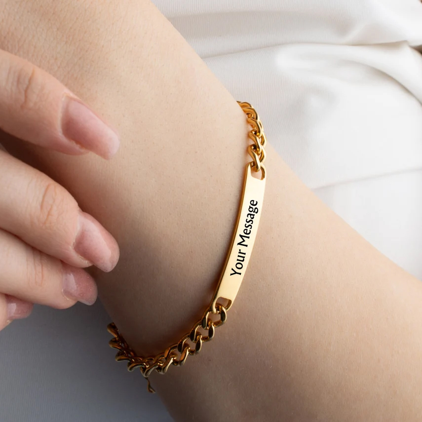 Haiyufly Engrave Name Bracelet - Coordinates Bracelet 评论和价格