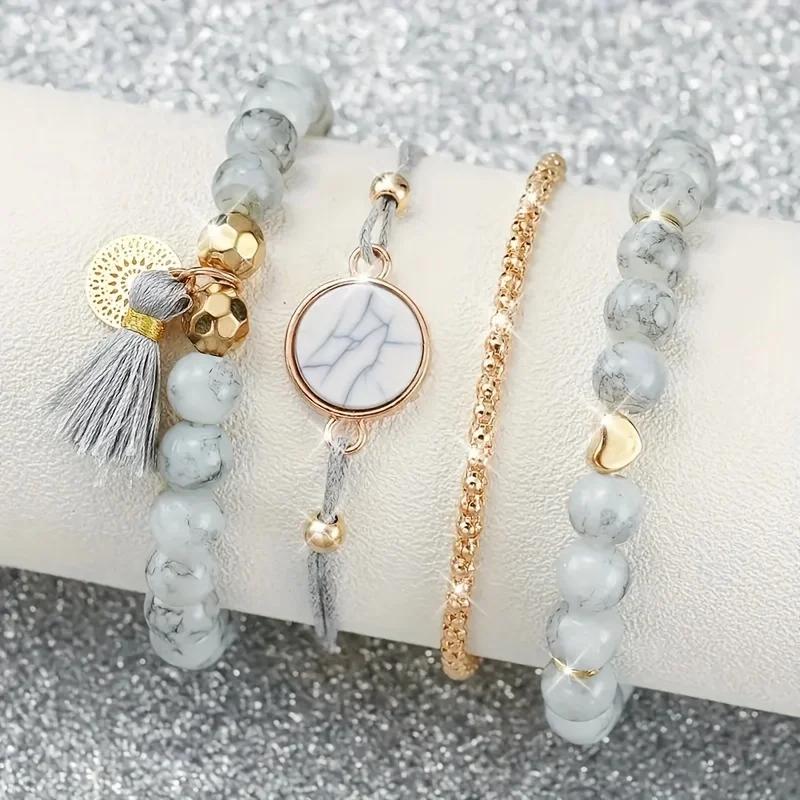5pcs/Set Chic Women's Quartz W - Coordinates Bracelet 评论和价格