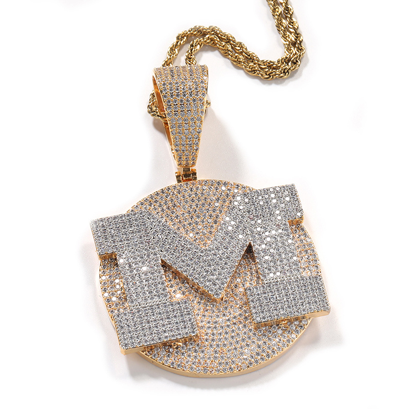 Custom Personality Big Letter  - Name Necklace Custom 评论和价格