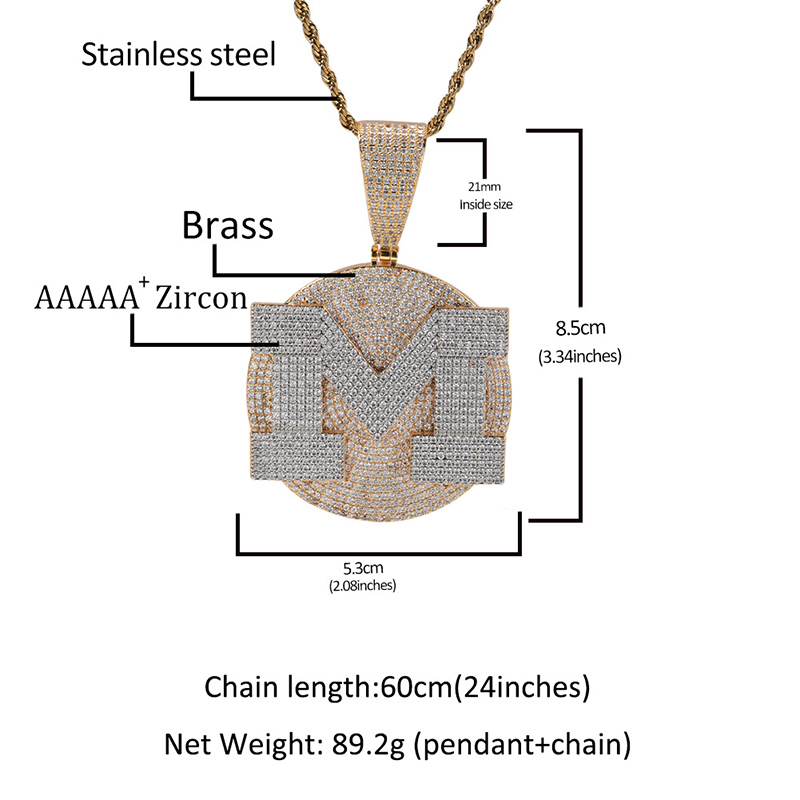Custom Personality Big Letter  - Name Necklace Custom 评论和价格