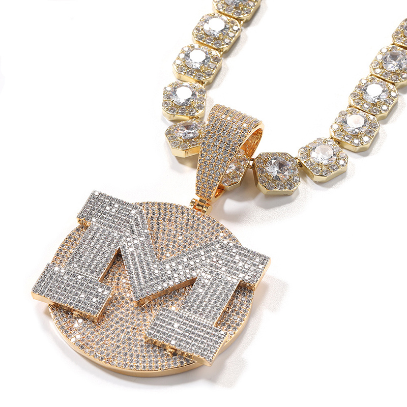 Custom Personality Big Letter  - Name Necklace Custom 评论和价格