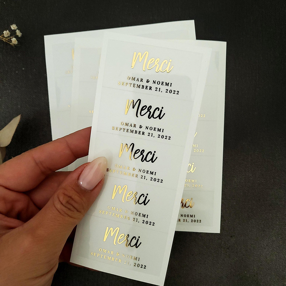 100pcs Custom Transparent Labe - Personalised Candle Label 评论和价格