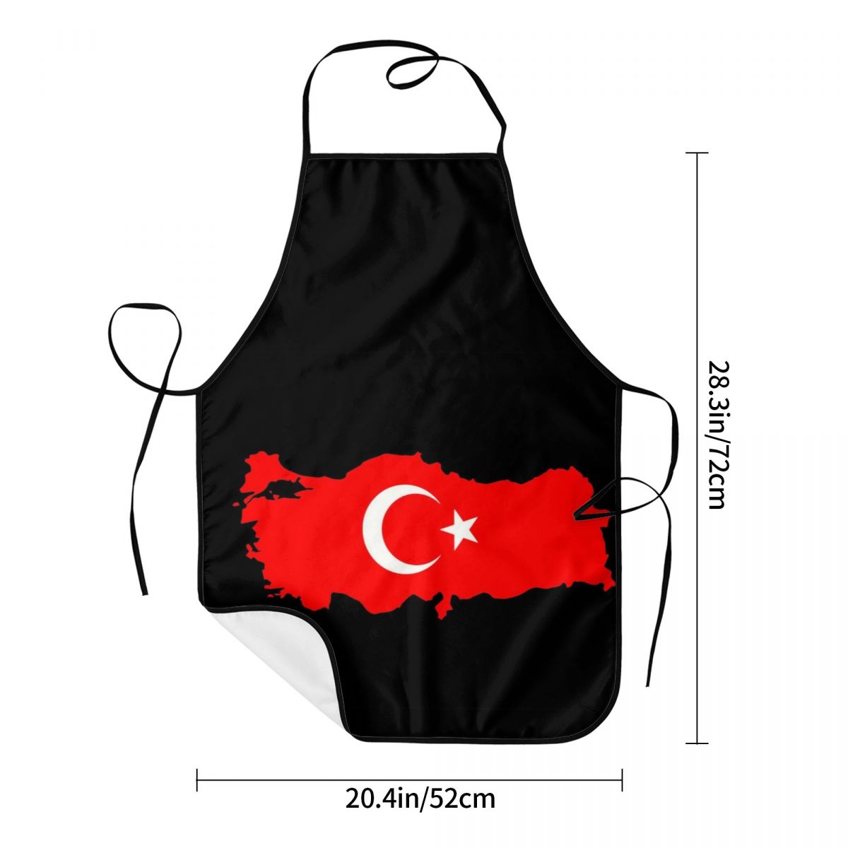 Custom Bib Turkey Flag Map Apr - Custom Star Map 评论和价格