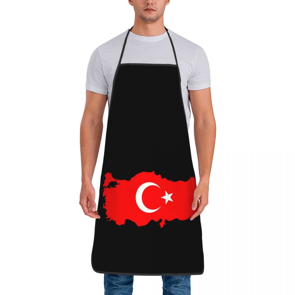 Custom Bib Turkey Flag Map Apr - Custom Star Map 评论和价格