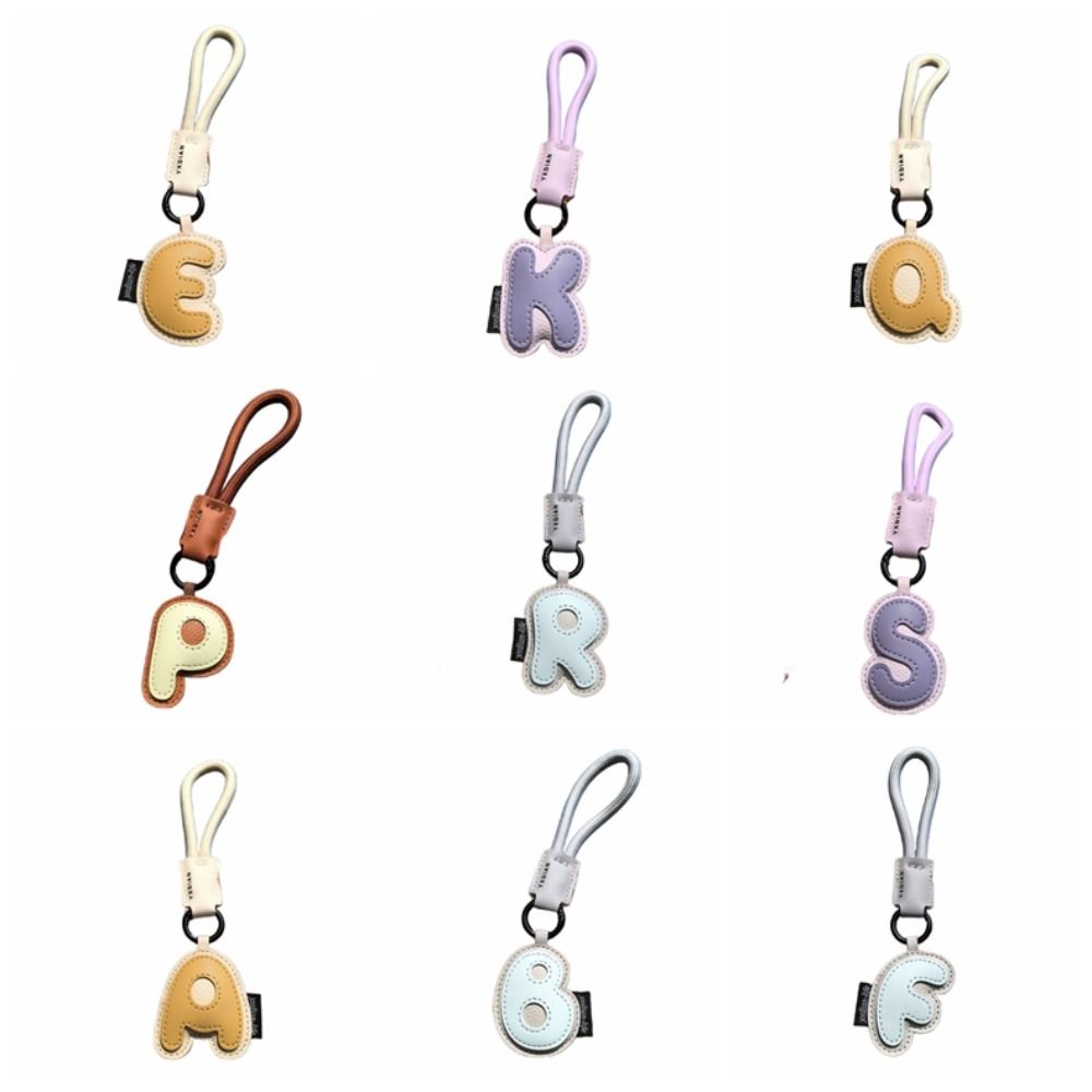 Sweet 26 Letter Keychain PU Le - Monogram Keychain Leather 评论和价格