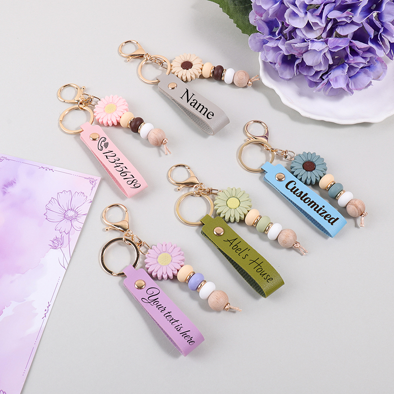 Daisy Pendant Custom Text Keyc - Initial Ring Custom 评论和价格
