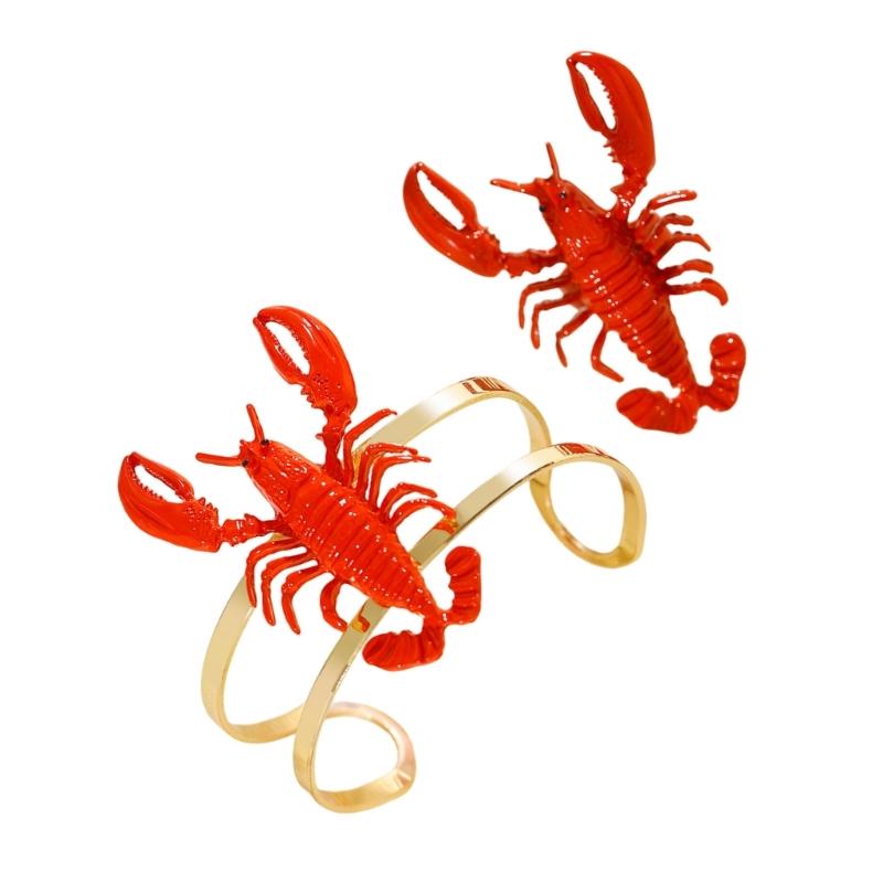 39BB Eye Catching Red Lobster  - Coordinates Bracelet 评论和价格