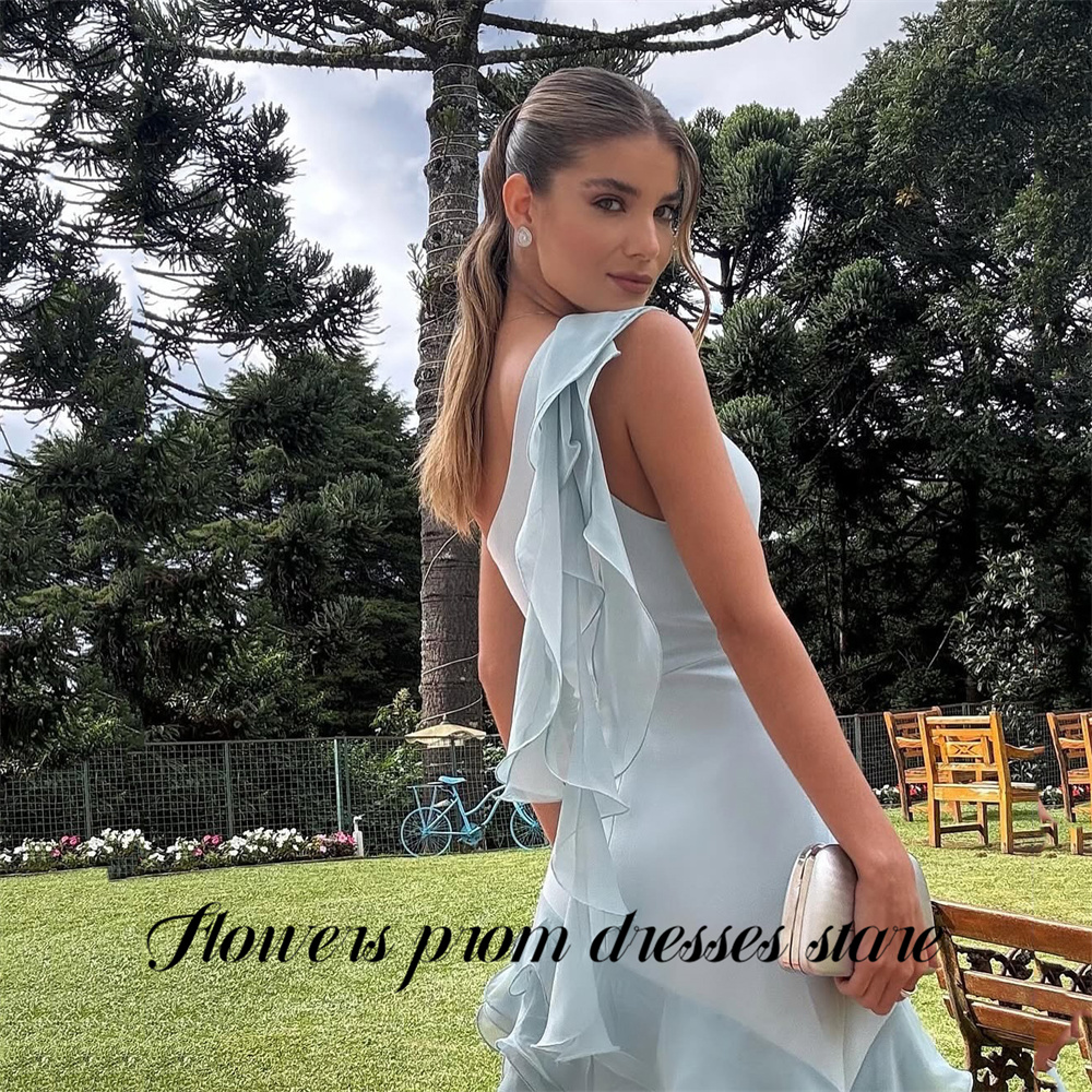 Flowers Sky Blue Party Dress L - Custom Night Sky 评论和价格