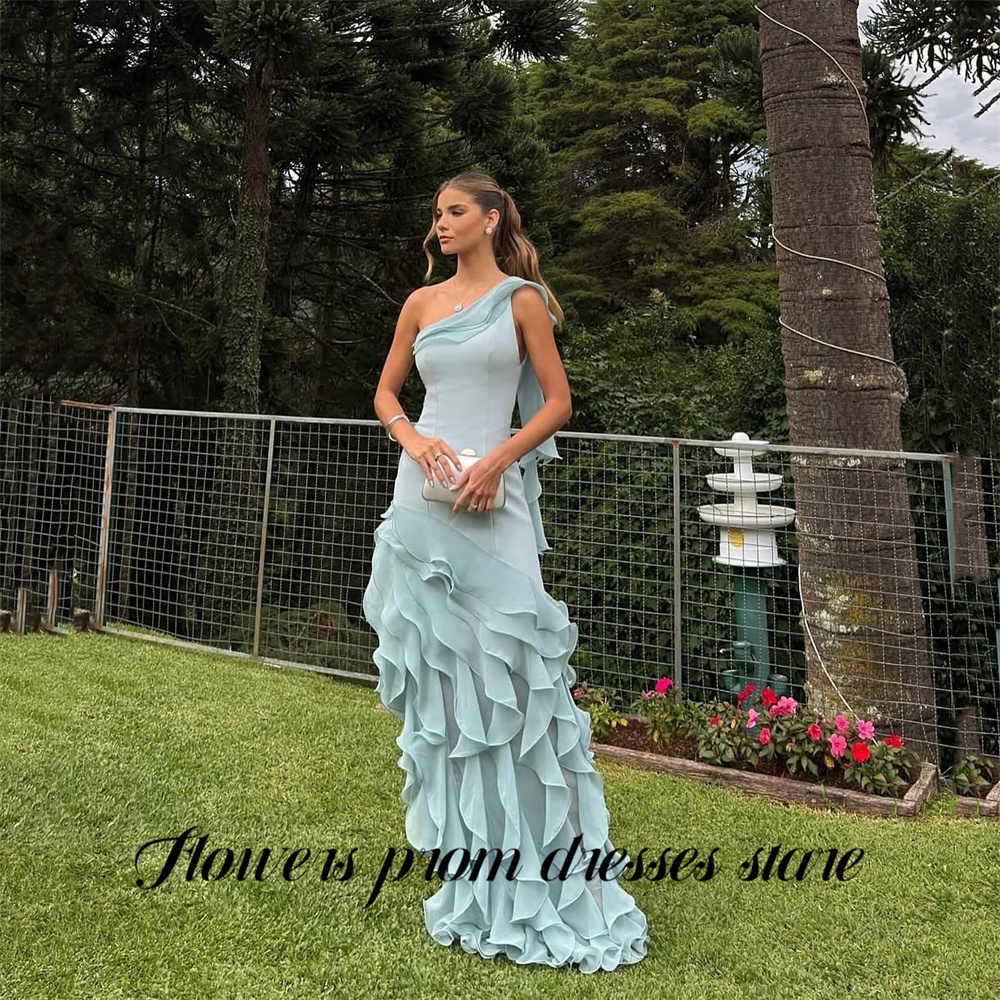 Flowers Sky Blue Party Dress L - Custom Night Sky 评论和价格
